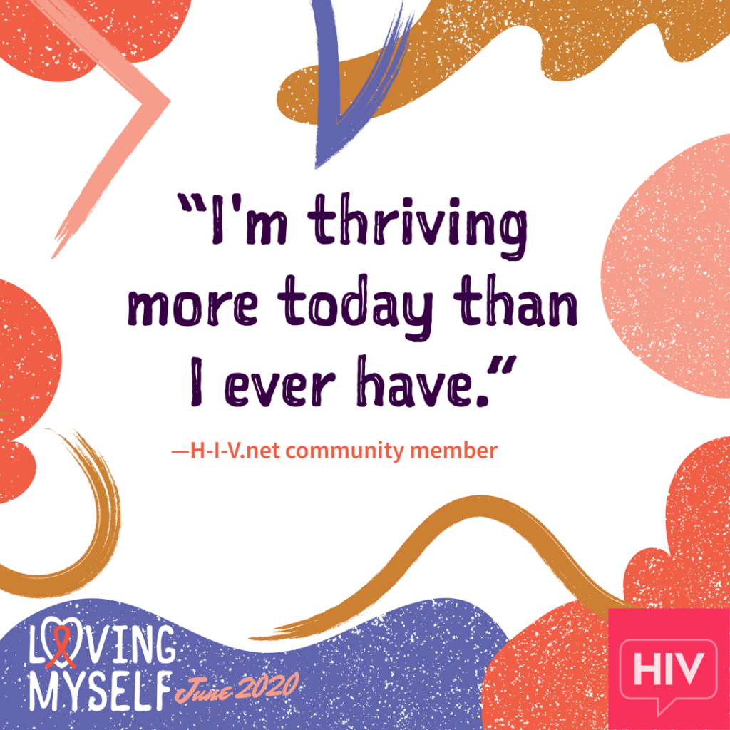 "I'm thriving more today than I ever have" UGC quote carousel for HIV Awareness Month 2020